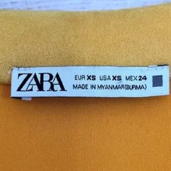 ZARA Faux Suede Long Blazer/Jacket Fits XS-Medium - Picture 3 of 4